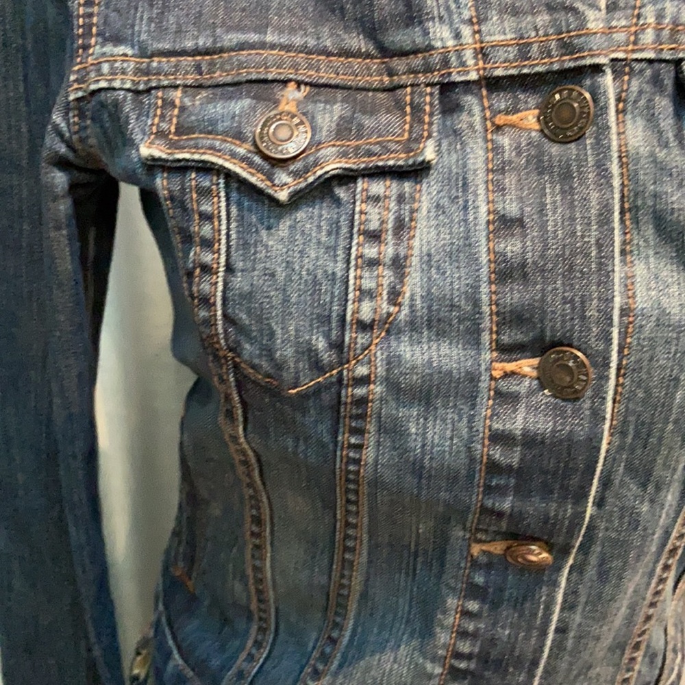 Tailored Cotton Jean Jacket by Old Navy. Size XS - Picture 6 of 15